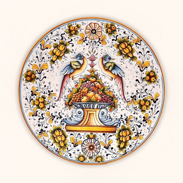 AUC306E 61 - Wall plate, design: Birds, cm. 61d